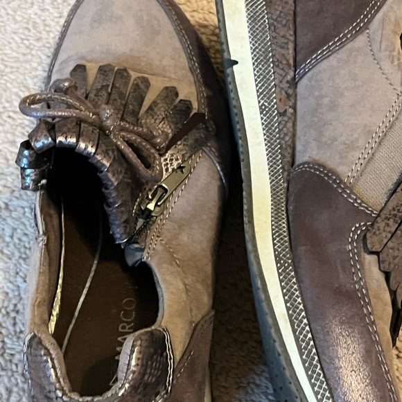 Marco Tozzi Metallic Zip Up shoe - Loafer with sneaker style size 37 - Picture 6 of 6